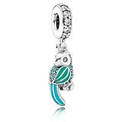 Pandora Tropical Parrot Dangle Charm, Retired, 791903ENMX